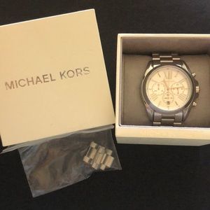 Michael Kors silver tone watch